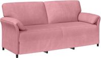 vidaXL 3-Zits Bank Roze Fluweel 198 x 83 x 95 cm