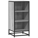 vidaXL Dressoir, grijs Sonoma, 35,5 x 35 x 76 cm, van houtvezel en metaal