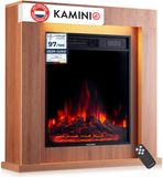 KAMINIO® Matti MODERN 32 Eikenhouten elektrische haard met verwarming
