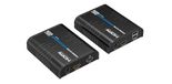 PremiumCord 4K HDMI KVM-extender met USB 2.0 tot 120 m via LAN, Over IP, Cat5/5E/6, UHD 4K 2160p 60Hz, Full HD 1080p, 4:4:4, HDMI 2.0, HDCP 2.2, robuuste aluminium behuizing