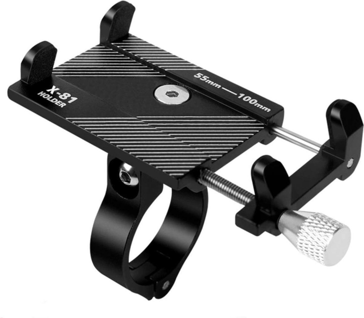 Pretty Things Universele Fiets Telefoonhouder - Zwart - Verstelbaar
