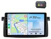 Android-radio 9 pouces pour BMW Série 3 E46 (1998-2006) avec 6Go RAM, 128Go ROM, DAB+, CarPlay, Android Auto, GPS et Bluetooth