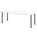 Hammerbacher Table de conférence ton 4 pieds 220x105cm graphite