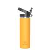 Super Sparrow Waterfles 0.5/0.75/1/1.2/1.5L RVS Drinkfles Rietje Metaal Fles | BPA-vrije & Lekvrije Waterfles - Vaatwasmachinebestendig, Koud & Warm, School, Sport - SwivelSip Drinkfles met Rietje