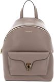 Coccinelle Leren rugzak Beat Generatio Backpack Grained Leather Warm Taupe
