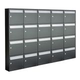 Allux Flow Set 5-Breed, 4-Hoog Antraciet