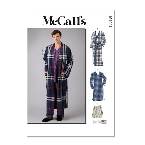 MCCALLS M8443A Heren Nachtkleding A (S-M-L-XL-XXL-XXXL)