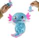 Bol Squishy Axolotl Jouets 10 × 8 cm Antistressbal pour Enfants et Adultes (Bleu)