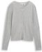 Tom Tailor Vest met verborgen knoopsluiting Maat XXL medium silver grey melange