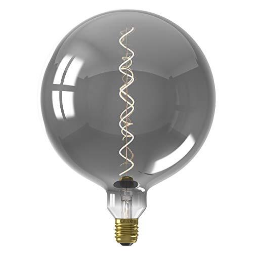 Calex Kalmar XXL LED Lamp - Filament Lichtbron E27 Titanium - Decoratieve Stijlvolle Verlichting - 5W - Gloeilamp Warm Wit licht - Dimbaar