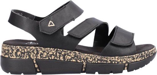 Rieker V2301 - Damessandalen - Zwart - Maat 39