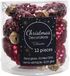 Decoris Dennenappel Glas Glans-Mat Ossenbloed dia2.5x6cm