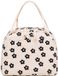 Sac à lunch isolé - crème à motif floral - 9,4 L
