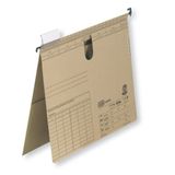 ELBA 100560077 hangmappen VL 50 stuks commerciële nietjes met tas voor verticale en laterale ophanging natuurbruin