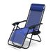 Vounot Ligstoel met afneembare bekerhouder, tuinstoel, opvouwbaar, van textiel, ligstoel met hoofdbekleding, maximale belasting 120 kg, relaxstoel, blauw, 1 stuk
