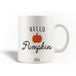 Maniacase Keramische mok, Hello Pumpkin Happy Halloween Day quote