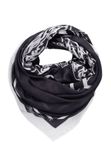 Juicy Couture Sjaal 'HLLYH' zwart / wit