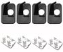 Support de flèche pour arc recurve - Noir - Jeu de 4 - Pour droitier - Tir à l'arc et chasse