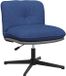 vidaXL Kantoorstoel draaibaar stof blauw
