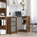 Maison Exclusive - Bureau, chêne fumé, 100 x 40 x 75 cm, panneau de particules