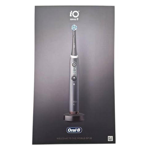 Oral-B Oplaadbare elektrische tandenborstel iO 9 zwart, 1 elektrische tandenborstel, 3 reserveborstels, reisetui met oplader + tandpasta Oral-B Pro Expert, effectieve tandreiniging