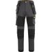 DeWALT Westport werkbroek met holsterzakken en kniezakken 56 zwart/grijs