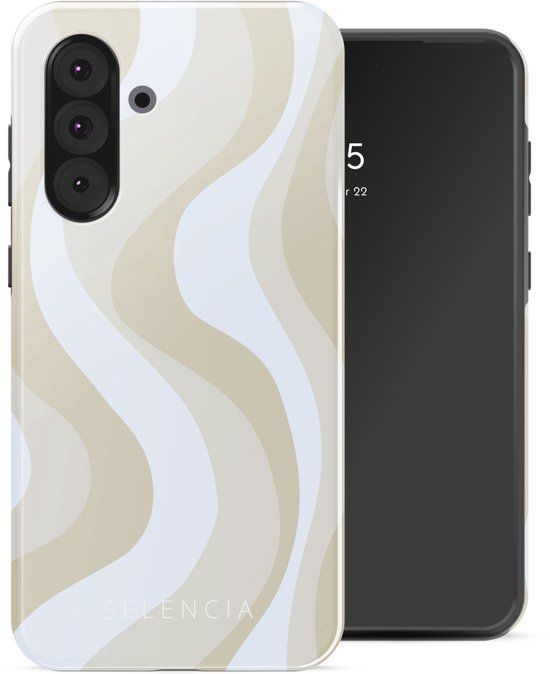 Selencia Hoesje - Geschikt voor Samsung Galaxy A36 / A56 (5G) - Backcover - Desert Waves Beige
