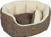 Nobby comfortbed ovaal alba bruin - 45 x 40 x 19 cm