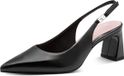 Tamaris Dames Slingpumps 1-29624-46 003 Zwart Leer Maat 41 EU