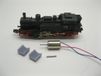 Milton micromotor NA022 motor ombouwset voor Arnold BR 74, K.P.E.V. T12, ÖBB Reihe 674, SNCF 130 TC, SNCB Reeks 96 - Schaal N