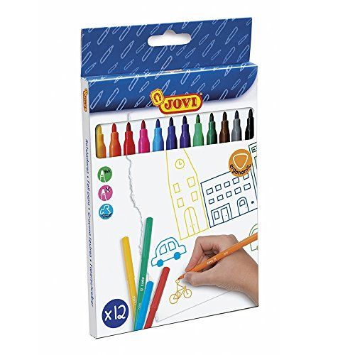 Jovi - Markers - 12 stuks - Diverse kleuren