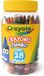 Crayola - 28 Jumbo Waskrijtjes in Hersluitbaar Blik - Veelkleurig