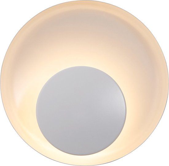 Nordlux Marsi Wandlamp - Wit - Rond - 7W - 21cm