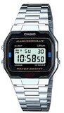 Casio A163WA-1QES Retro Horloge - Zwart/Zilver - Digitaal - Heren
