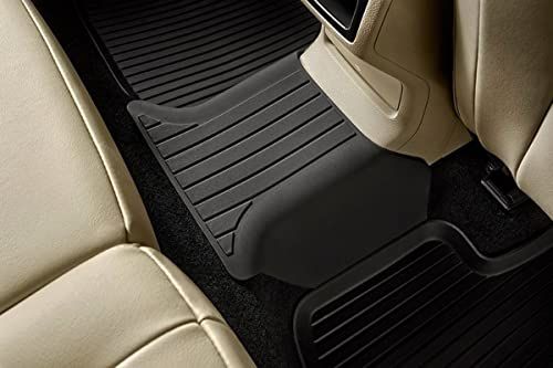 Skoda 57A061580 Rubberen vloermat voor middentunnel achter, zwart
