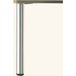 Cuisissimo – Pied de meuble pour plan de travail réglable rond en acier chromé H 87 cm – Fixation par vis – Pour cuisines modernes