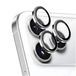 Rosso Camera Frame Protector Geschikt voor iPhone 17 Pro / 17 Pro Max - Case Friendly - 9H Tempered Glass voor Cameralens - Gemakkelijke Installatie met Tray - Zilver