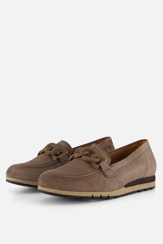 Gabor Instappers taupe Suede - Maat 38