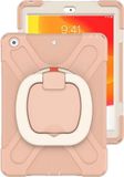 Merkloos Schokbestendige iPad 10.2 Hoes – Hybride Beschermhoes met Standfunctie & Rotatie | Roze | 7e–9e Gen