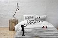 Italian Bed Linen Shine Shine 04 Dekbedovertrekset met digitale print, gemaakt in Italië, 100% katoen, tweepersoonsbed