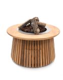 Happy Cocooning Lagune Round 60 Teak Vuurtafel