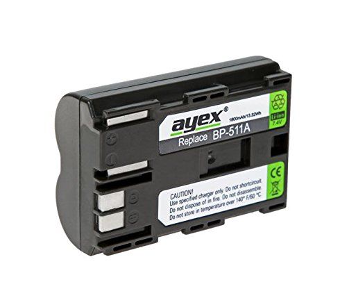 ayex BP-511A accu voor Canon EOS 1D, 5D, 10D, 20D, 30D, 40D, 50D, D10, D20, D30, D60, 300D