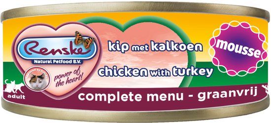 Renske Kattenvoer Mousse Kip - Kalkoen 70 gr