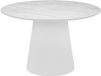 ATMOSPHERA CREATEUR D'INTERIEUR Table à manger ronde TAQUARI avec plateau aspect marbre 120 cm