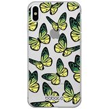 ERT GROUP mobiel telefoonhoesje voor Iphone X/XS origineel en officieel erkend Babaco patroon Butterflies 002 aangepast aan de vorm van de mobiele telefoon, gedeeltelijk bedrukt