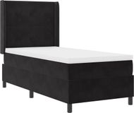 vidaXL Boxspring Bed met Hoofdeinde Zwart 90 x 190 cm Fluweel