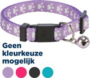 TX-4202 Trixie Halsbandje Elastisch Pootmotief - Kattenhalsband - Assorti