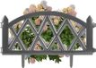 Clôture de jardin en plastique, gris, bordure, palissade, bordure de pelouse, 49 cm