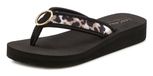 LASCANA Teenslipper beige / zwart
