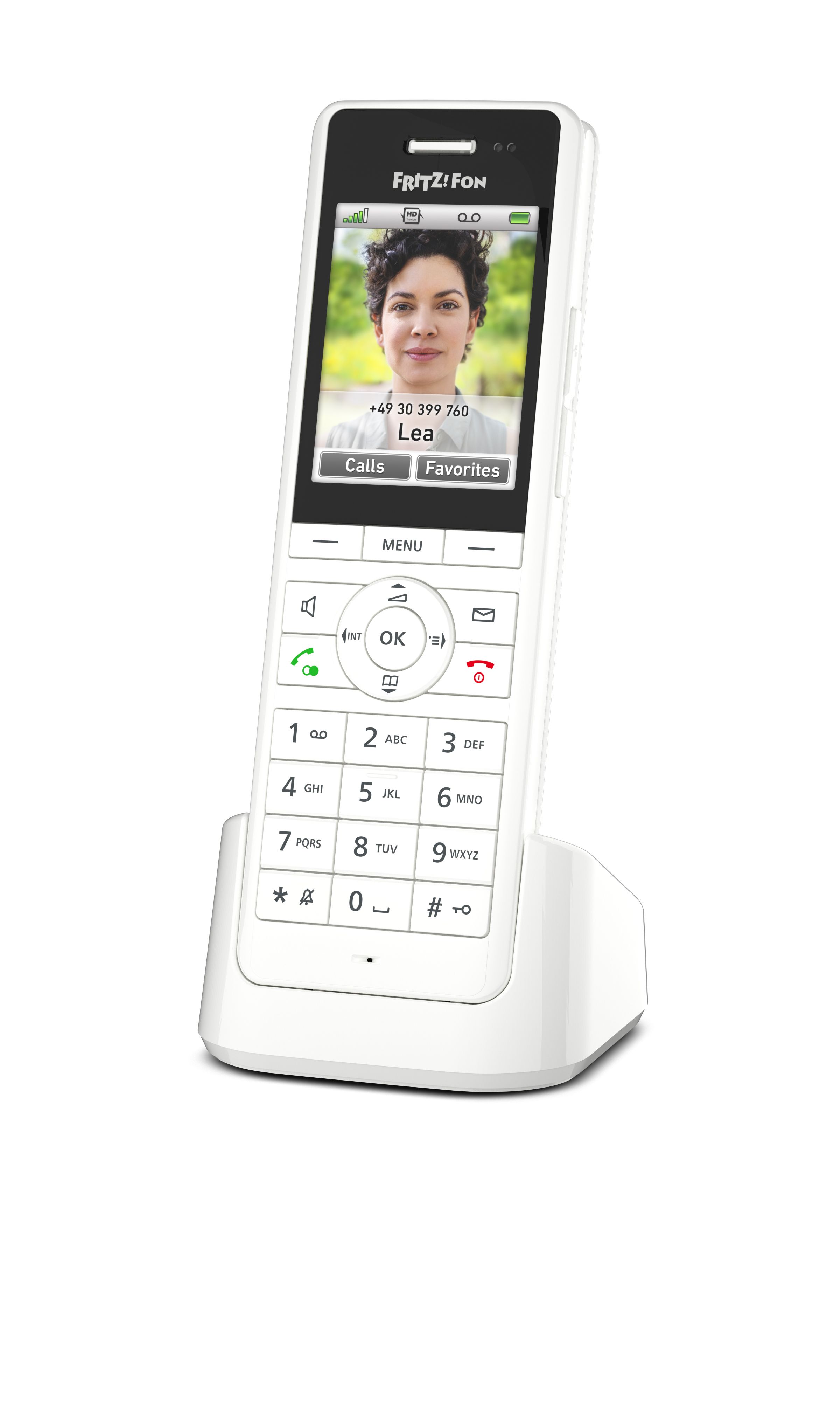 FRITZ!Fon X6 DECT Phone - White - Number Identification